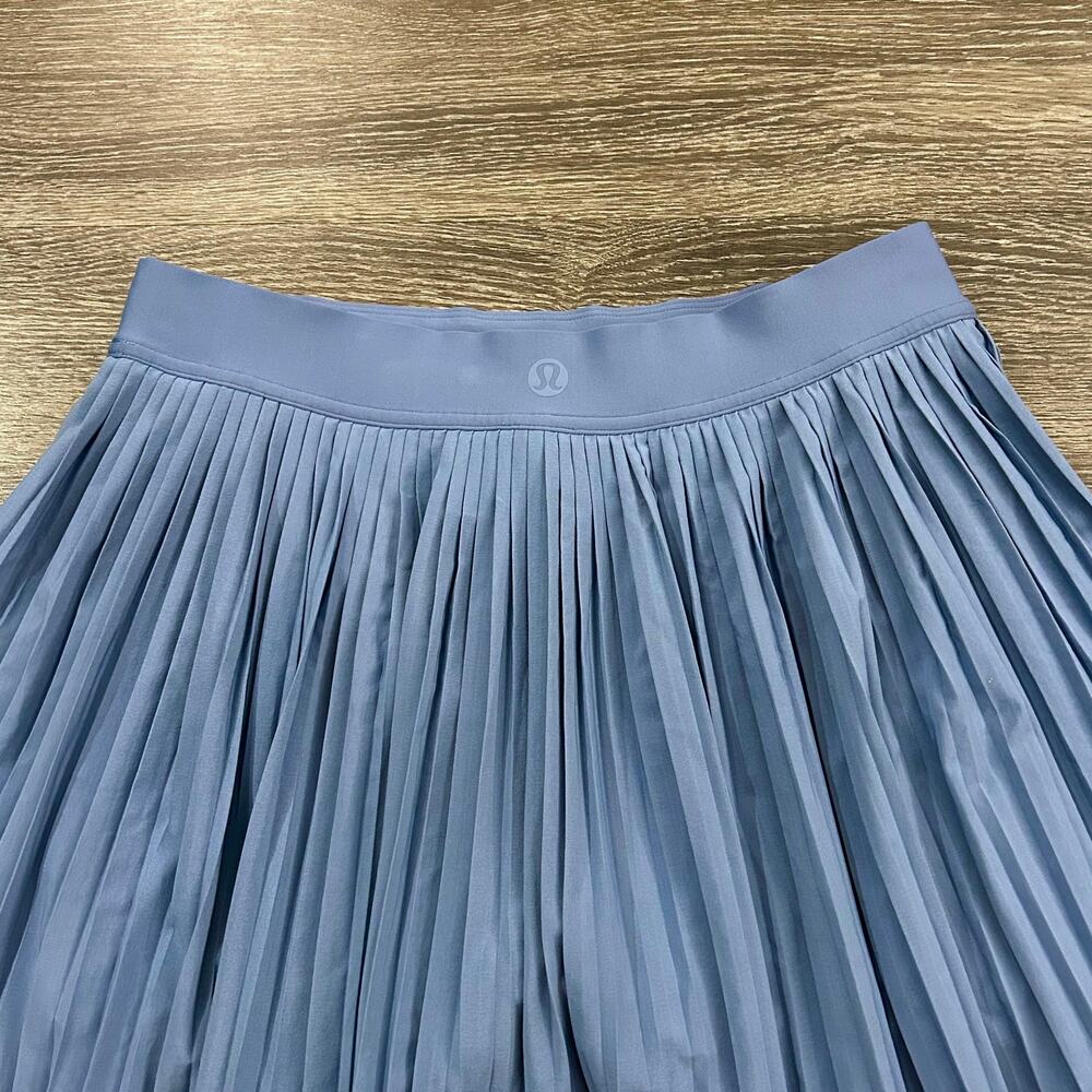 Lululemon Varsity High Rise Pleated Tennis Skirt Oasis Blue Size 8 - Picture 13 of 15